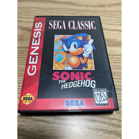 Sonic the Hedgehog Sega‎ Genesis 1991 Sega Classic Genuine Tested CIB - Picture 1 of 3